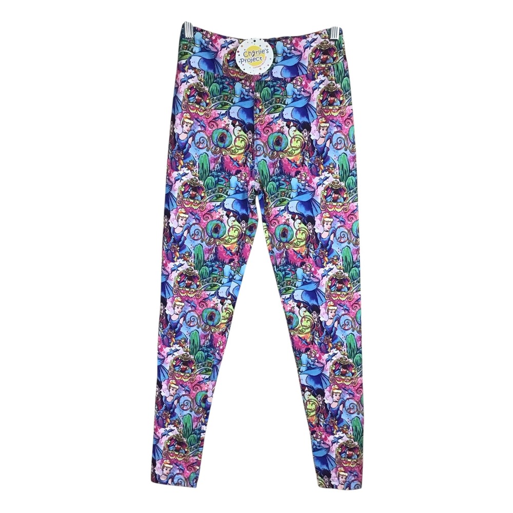 Charlie's Project Cinderella Princess Leggings Kids Tween JRS 10 Thru Adult 4